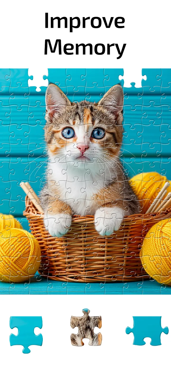 Kot w pomieszczeniu - podgląd puzzla